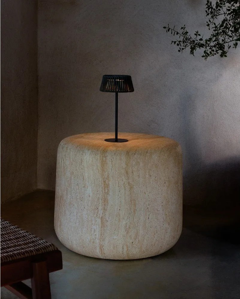 Napelemes LED asztali-hordozható kültéri lámpa ø 11 cm Aldet – Kave Home