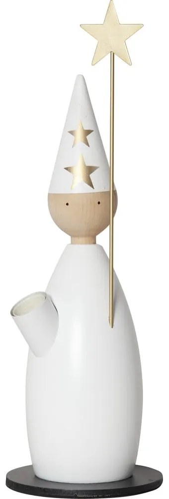 Fehér fénydekoráció karácsonyi mintával ø 12 cm Lucia Classic – Star Trading