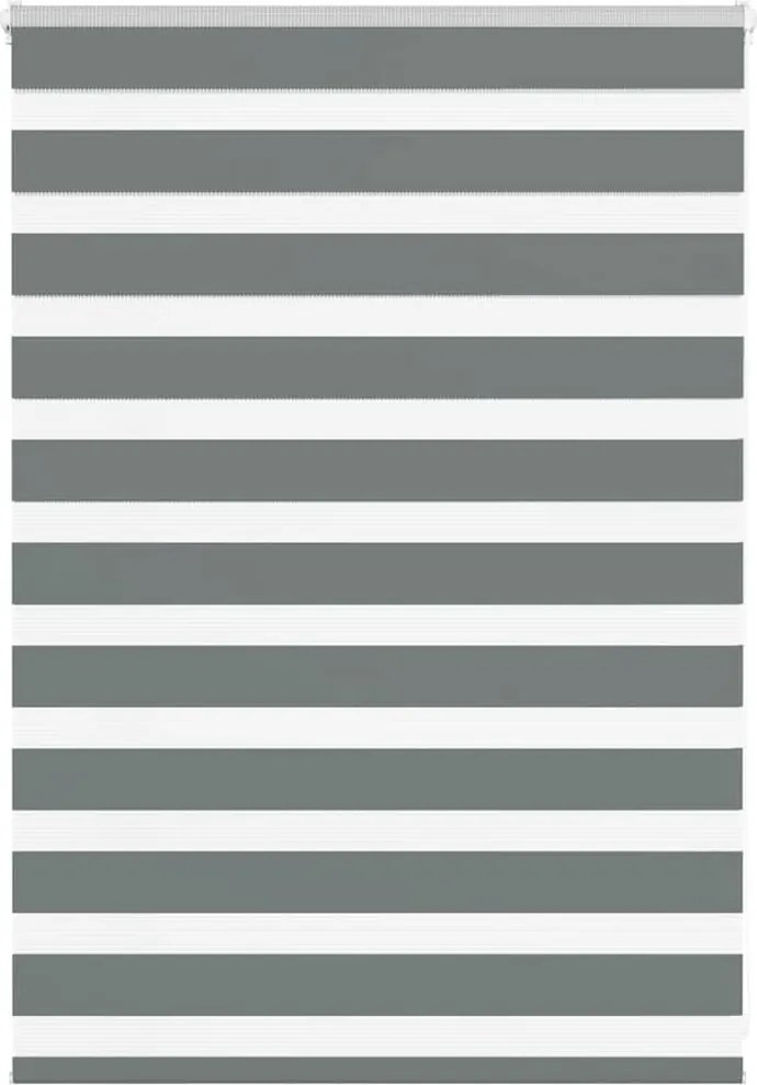 vidaXL zebrafüggönnyel sötét szürke szövetszélesség 95,9 cm poliészter