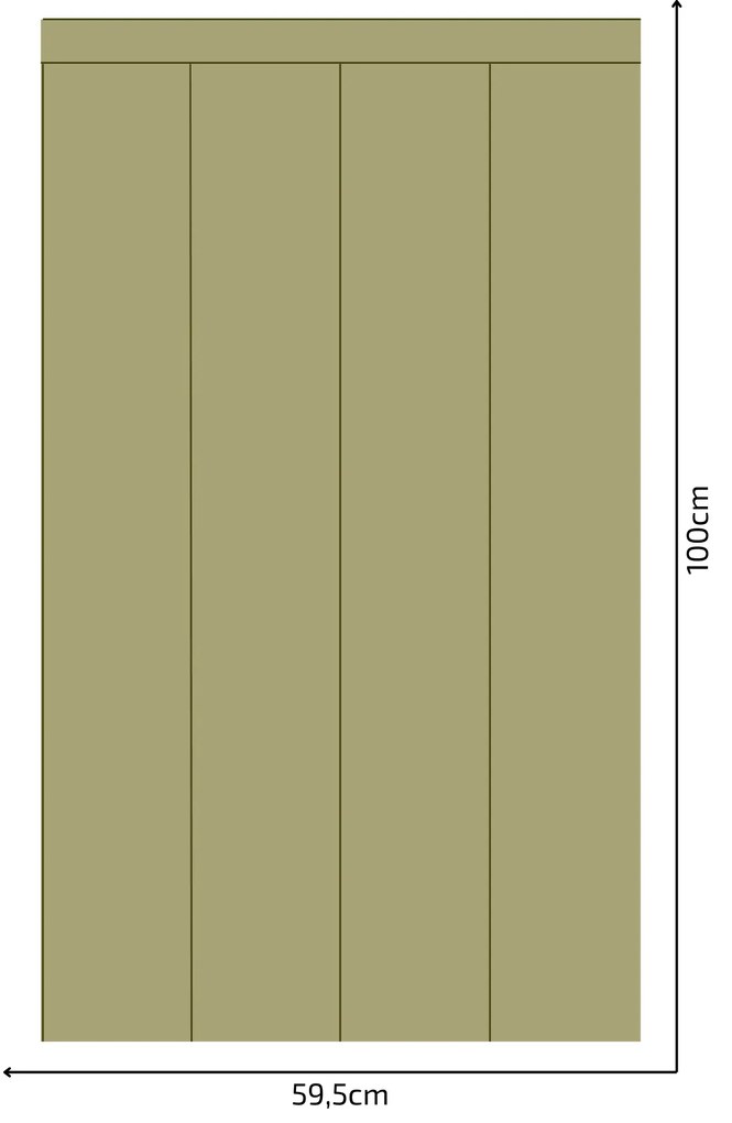 PIPPER. Textil öntapadó tapéta - Egy téglalap - Khaki színű Méret: 100cm, Szín: Sápadt