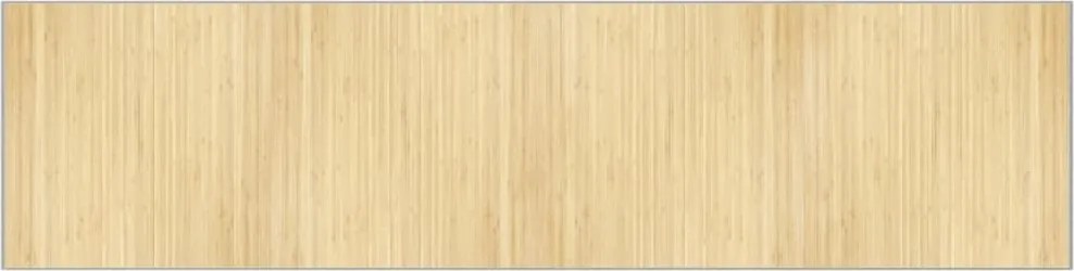 vidaXL négyszögletű világos természetes bambusz szőnyeg 100 x 400 cm