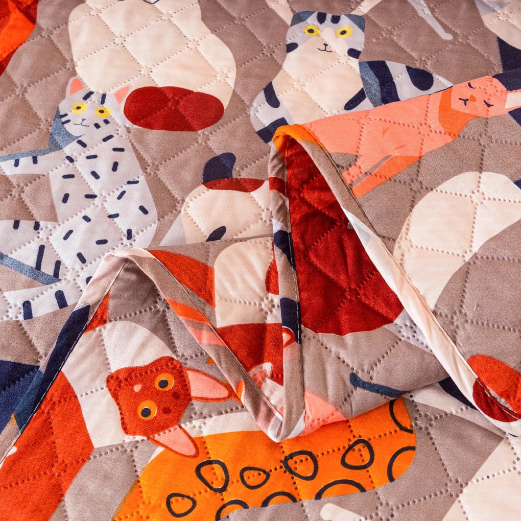 ágytakaró CATMOSPHERE, színes kivitel Méret: 220 x 240 cm