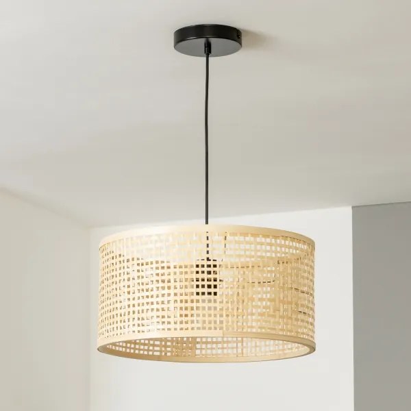 Brilagi - LED függőlámpa kábellel CERIA BOHO 1xE27/40W/230V átm. 25 cm bambusz