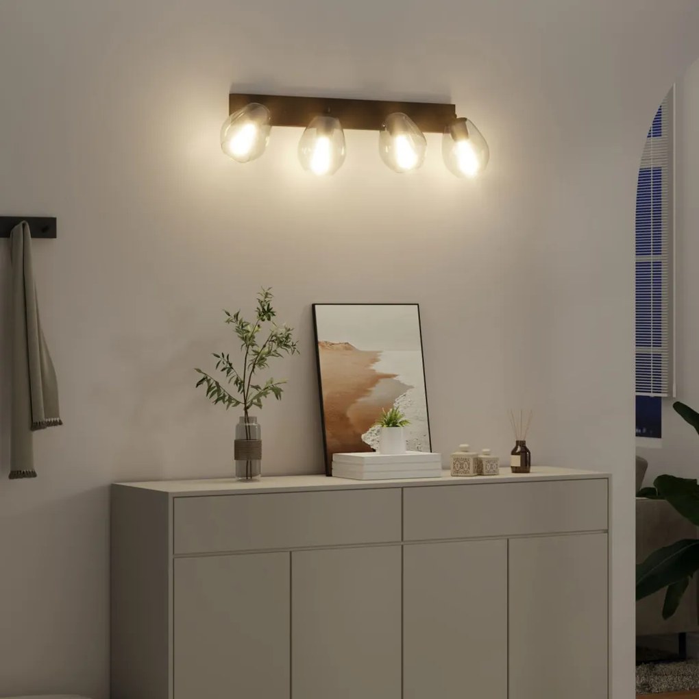 Mennyezeti Lámpák Állítható Üveg Lámpaernyővel Anthracit E27