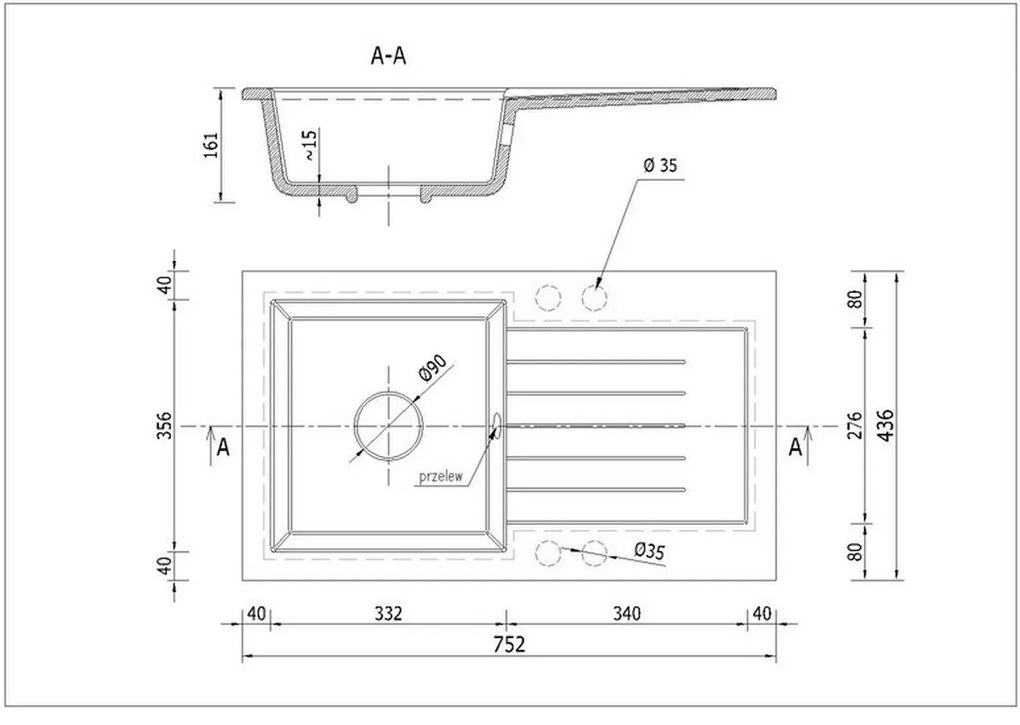 Mosogató Lemmion (fekete + stuktúra) (2 csaplyukkal) (J). Akció -22%. 1066270
