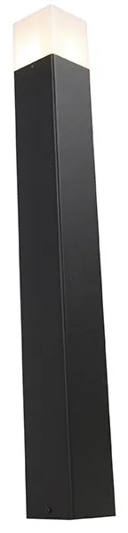 Kültéri állólámpa fekete opálfehér árnyékolóval 70 cm - Denmark