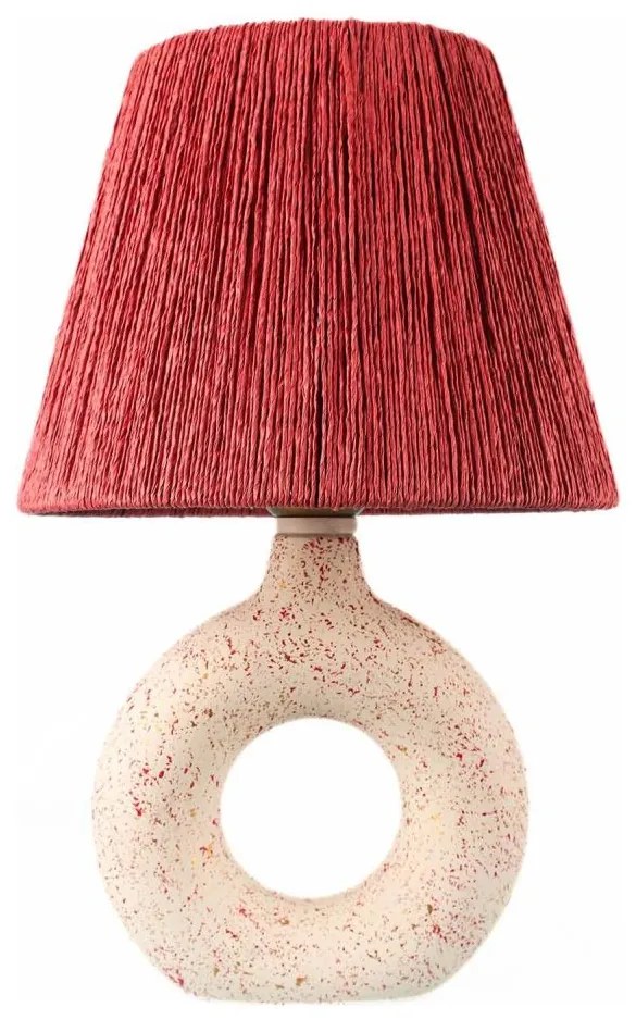Asztali lámpa 1xE27/40W/230V fehér/piros