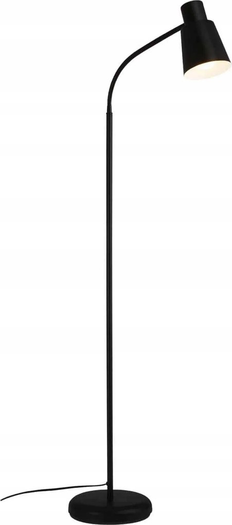 Briloner állólámpa 128 cm, E27, fekete, forgatható fejjel, lábkapcsolóval