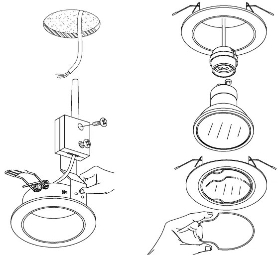 Eglo 94235 - 3 darabos PENETO beépíthető LED lámpatest szett 3xGU10-LED/3W/230V