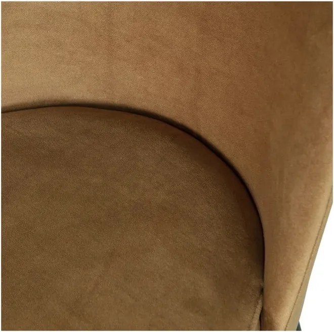 Mustársárga bársony étkezőszék szett 2 db-os Vogue – WOOOD