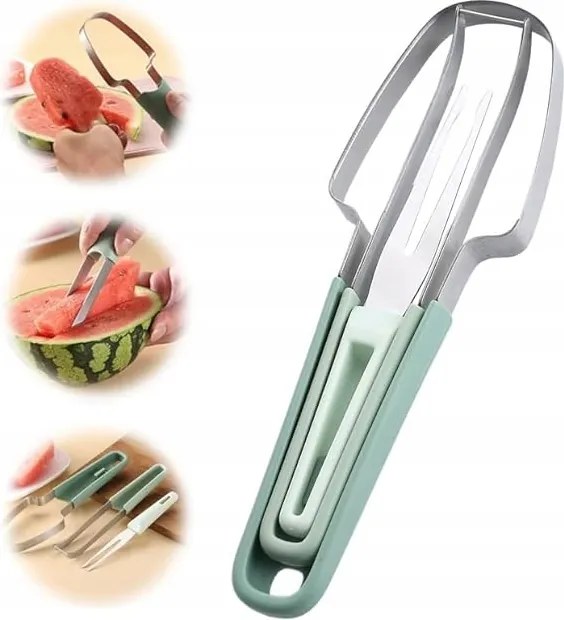 Zöldség-gyümölcs Hámozó Salpplea Görögdinnye 3 Az 1-BEN Szett 3 Db Fém