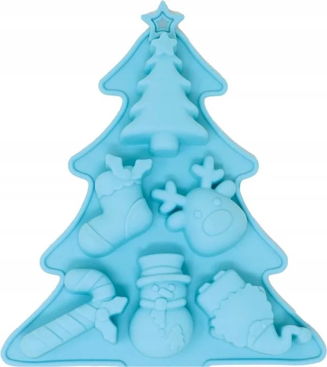 Szilikon kekszforma, karácsonyfa