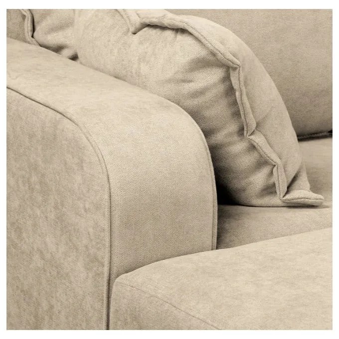 Bézs sarokkanapé (bal oldali) Beata – Ropez