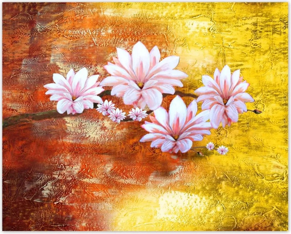 Poszterek 50x40 Magnólia ág virágok