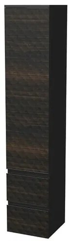 Fürdőszobaszekrény magas SAT Cube Way 32,5x163x33 cm barna matt CUBE3DV351DP2ZHP