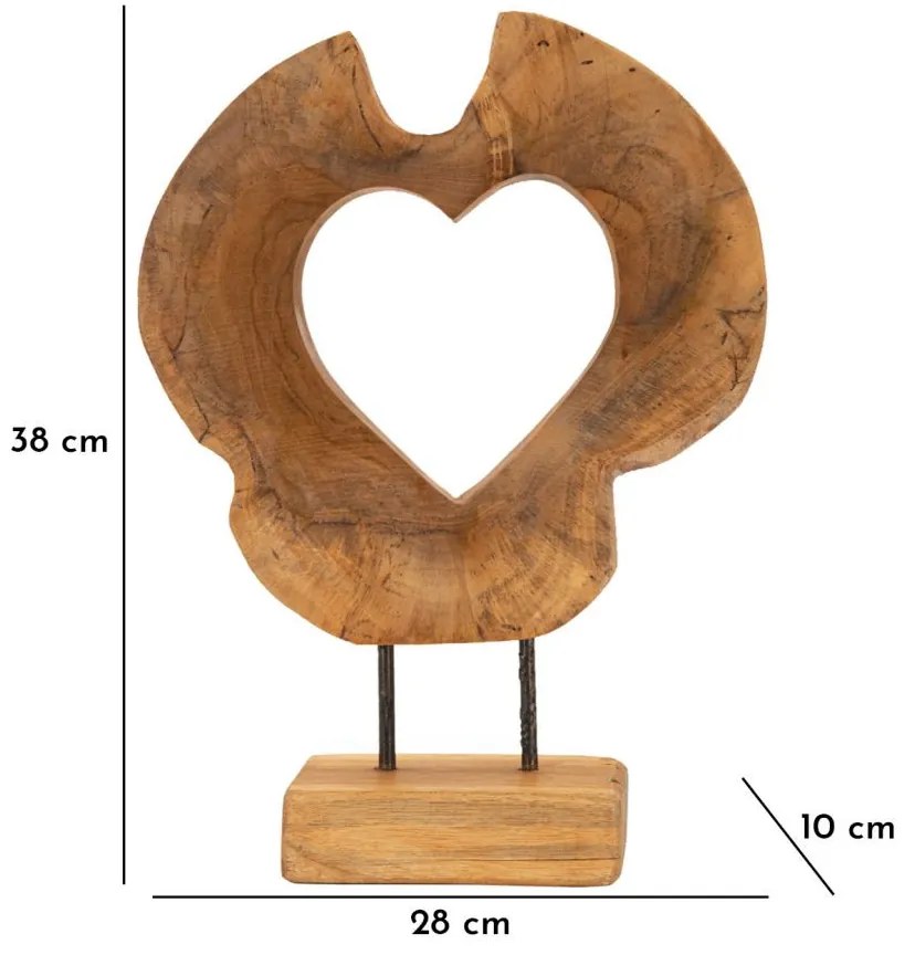 Hasi sculputre teak 28x10x38cm