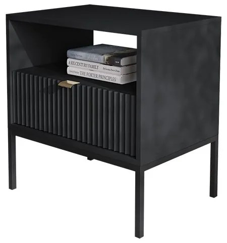 Éjjeliszekrény NOVA 56x54 cm fekete