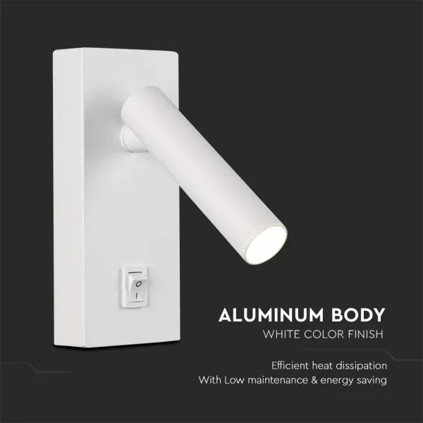 LED Fali spotlámpa LED/2W/230V 3000K fehér