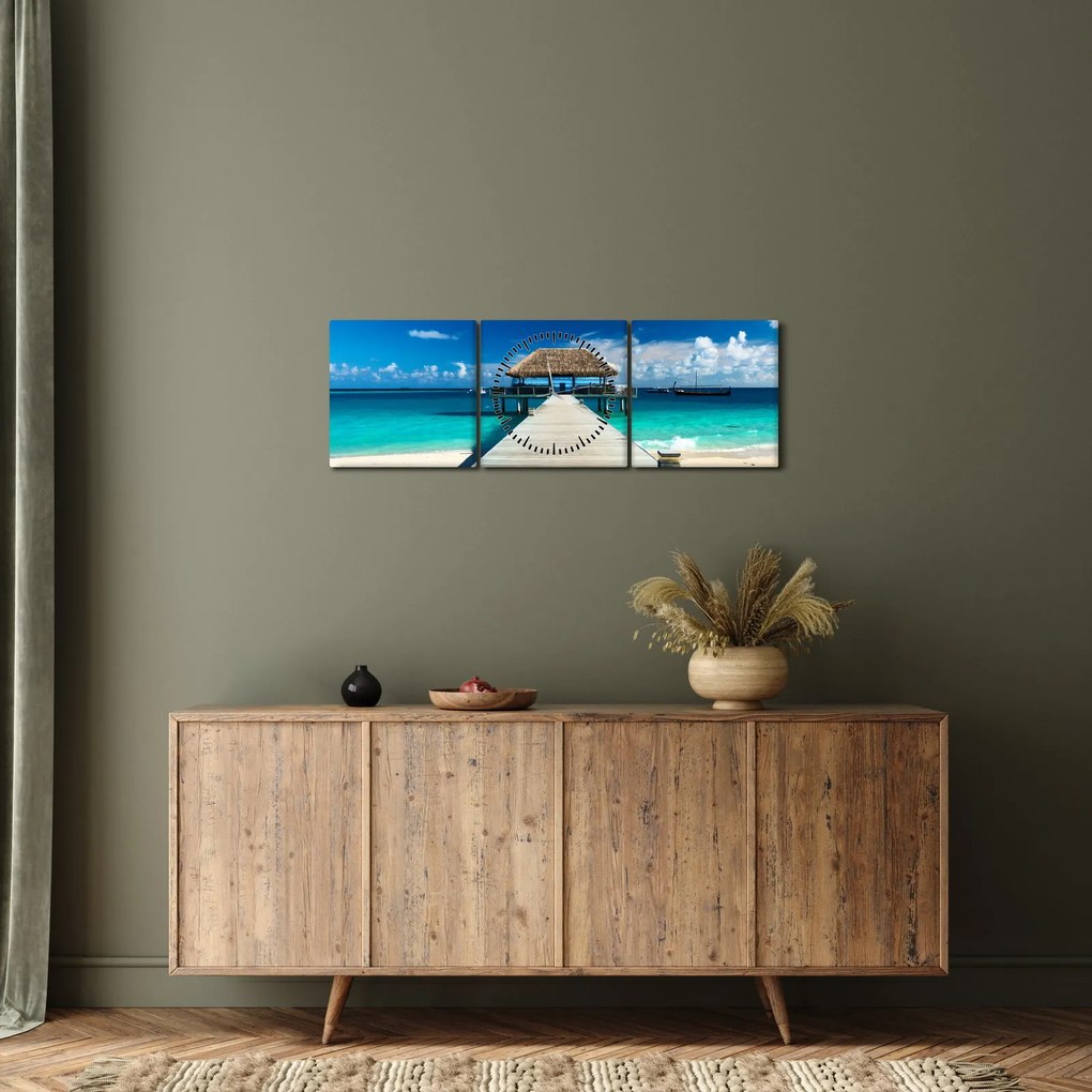 Kép - Móló (órával) (90x30 cm)