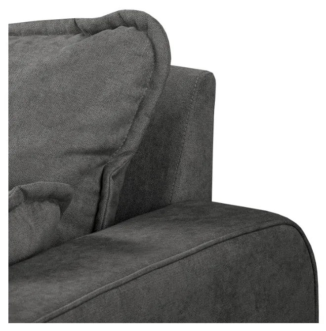 Sötétszürke sarokkanapé (bal oldali) Beata – Ropez