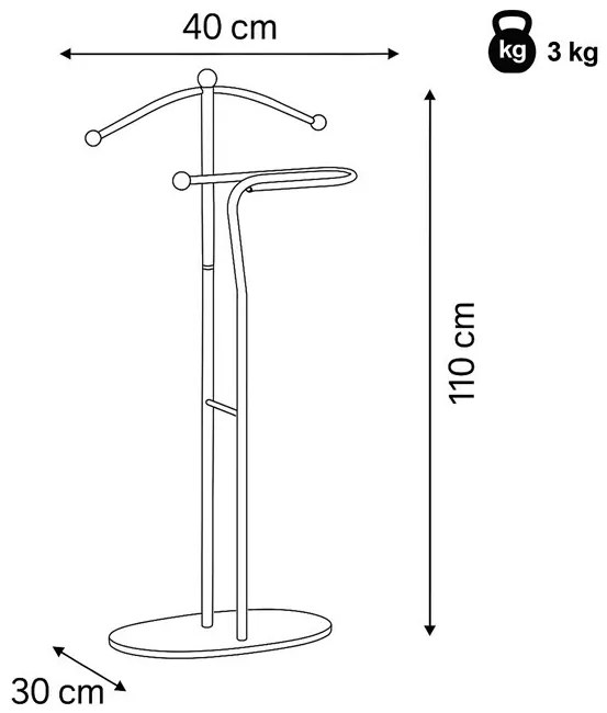 Szobainas, króm + bükk