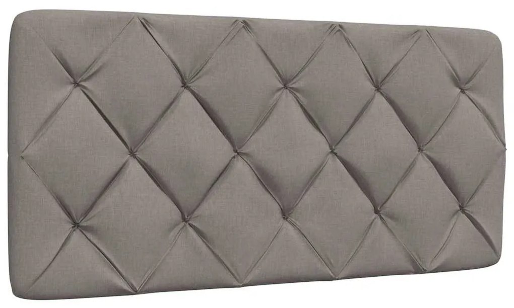 tópszínű szövet ágy matraccal 100x200 cm