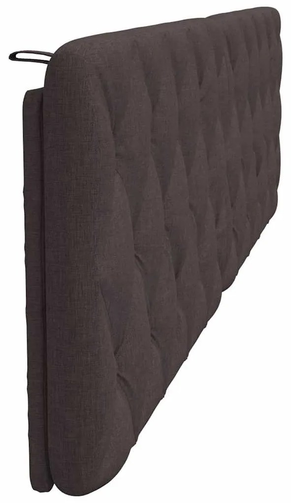sötétbarna szövet fejtámla párna 200 cm