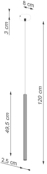 Sollux SL.1337 - Csillár zsinóron ARCHE 1xG9/8W/230V fehér