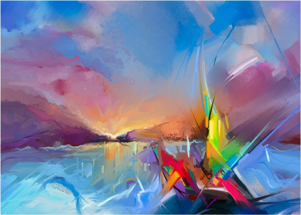 Kép - Naplemente (üvegen) (70x50 cm)