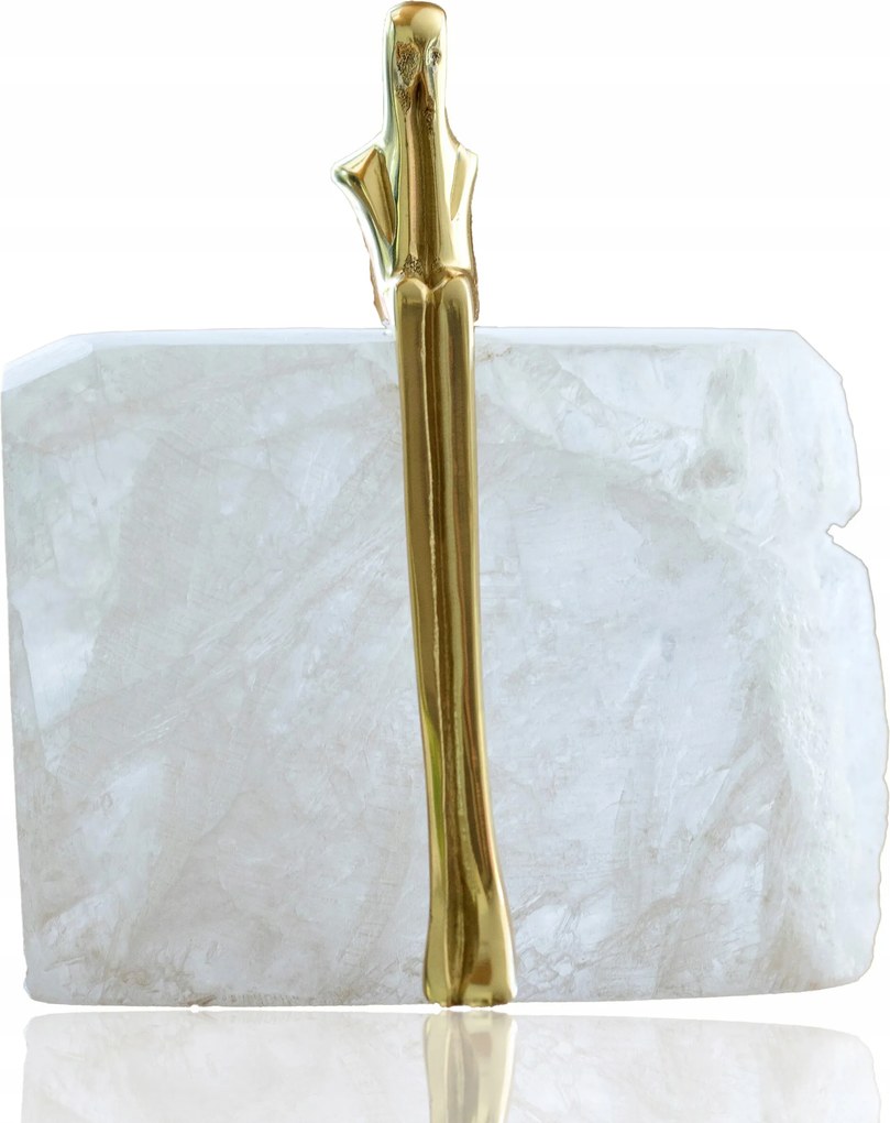 Otthon Dekoráció Elegáns Arany Figura Természetes Kő Hegyikristály 502