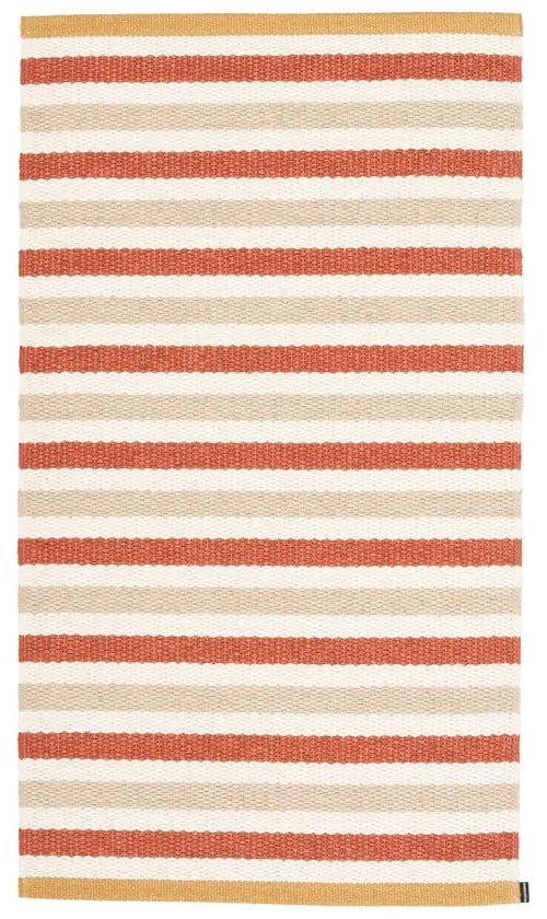 Téglavörös-krémszínű kültéri-beltéri szőnyeg 70x120 cm Teo Brick – Pappelina