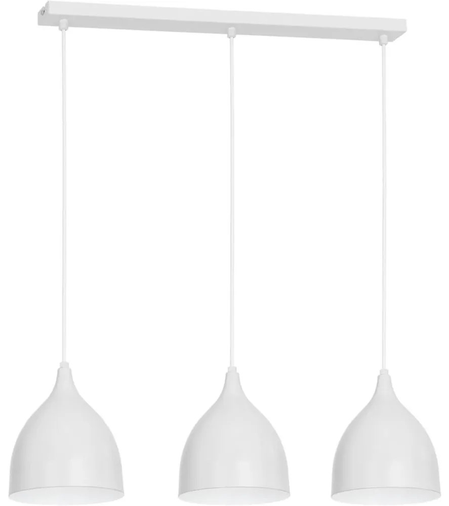 Csillár zsinóron NOAK 3xE27/15W/230V fehér