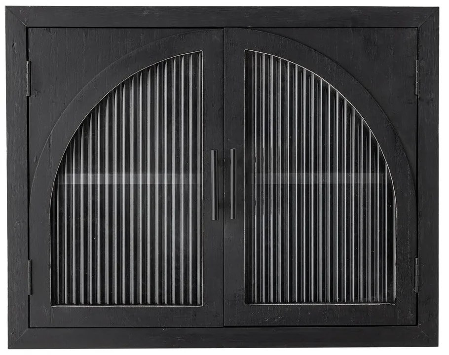 Fekete jegenyefenyő függő tálalószekrény 62x49x23 cm Lario – Bloomingville