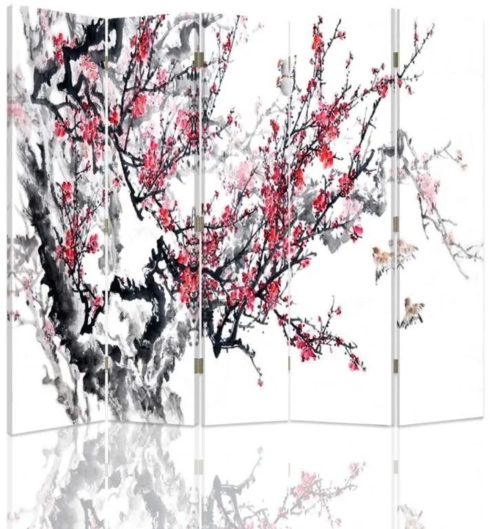 Gario Paraván Finom japán cseresznyefa Méret: 180 x 170 cm, Kivitelezés: Klasszikus paraván