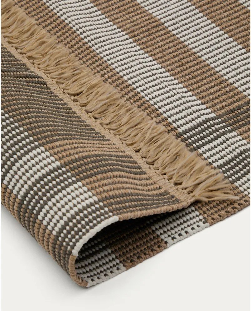 Bézs kétoldalas-kézi szövésű szőnyeg 60x90 cm Barani – Kave Home
