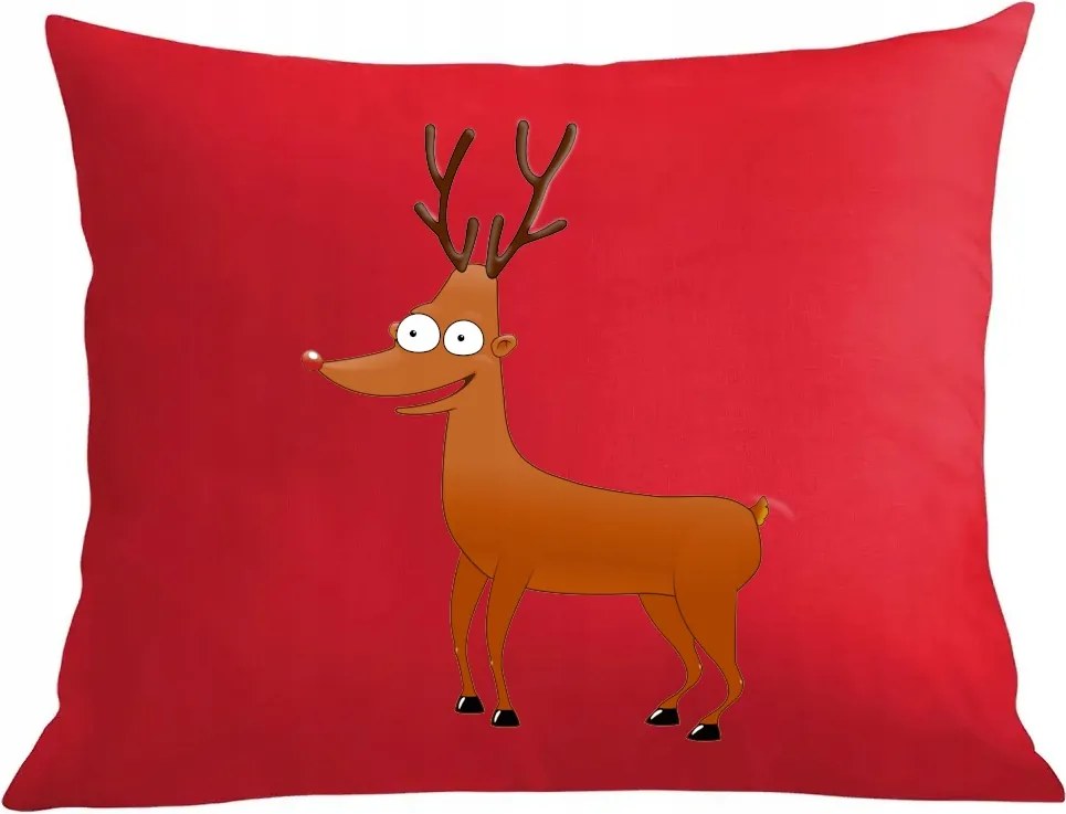 Párna párnahuzat vicces rénszarvas karácsony