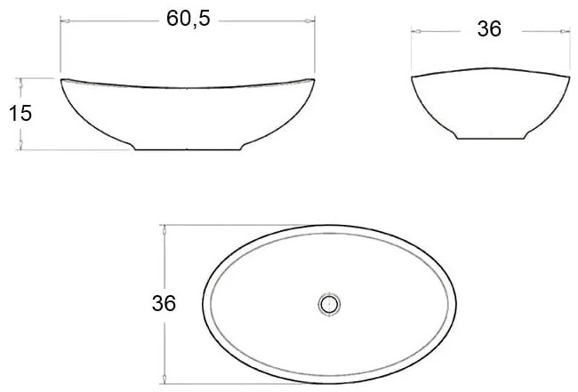 MANVELD ZUZAN MÁRVÁNY asztali mosdó 60 cm
