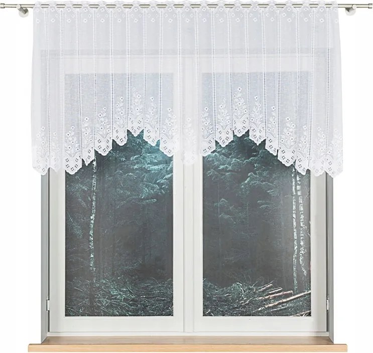 Kész függöny, zsakárd, alul kivágással 200x80 cm Klementyna