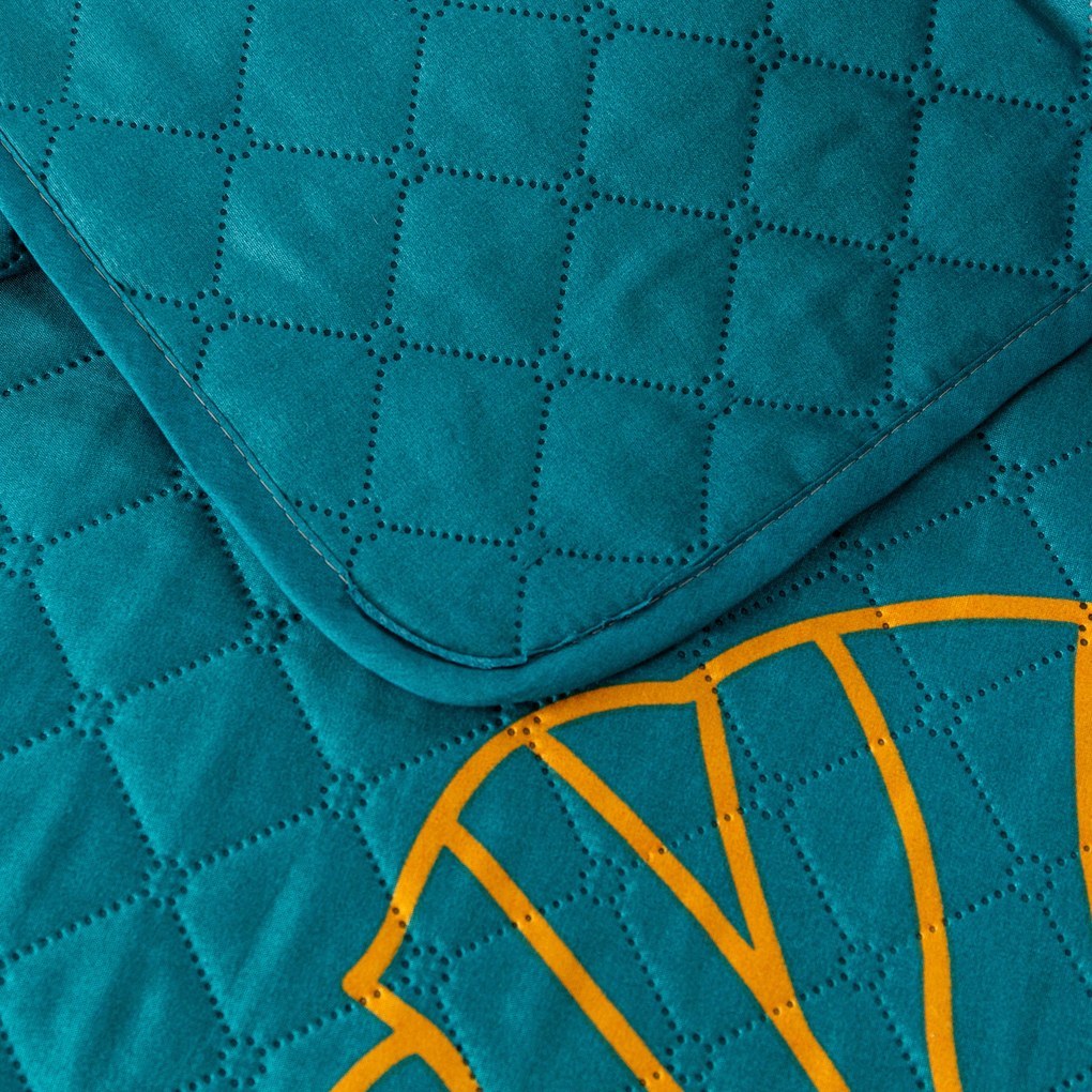 Ágytakaró FANFARE kékeszöld Méret: 220 x 240 cm