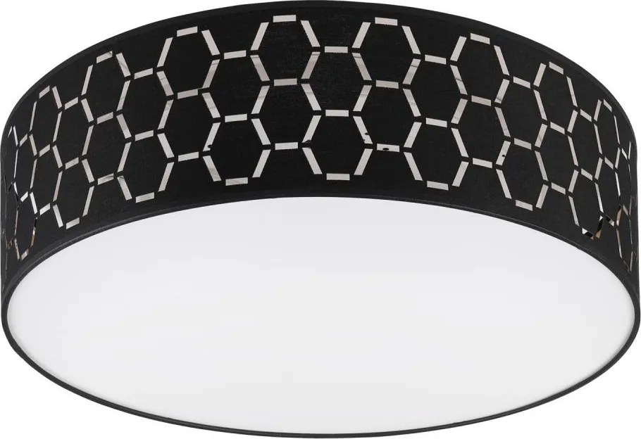 Mennyezeti lámpatest ULLE 2xE27/15W/230V átm. 45 cm fekete