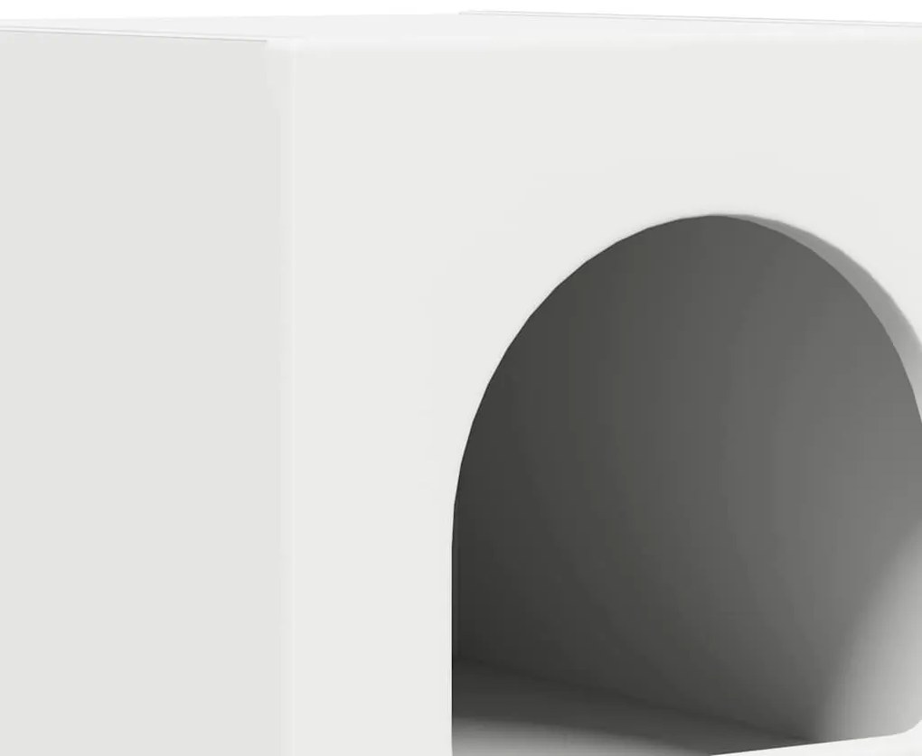 vidaXL Éjjeli asztal 2 pcs Fehér 29.5 x 35 x 50 cm Faanyag