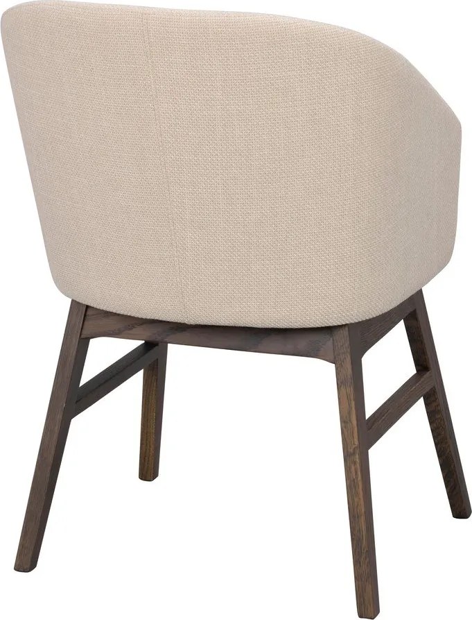 Bézs kárpitozott étkezőfotel szett 2 db-os Windham – Rowico