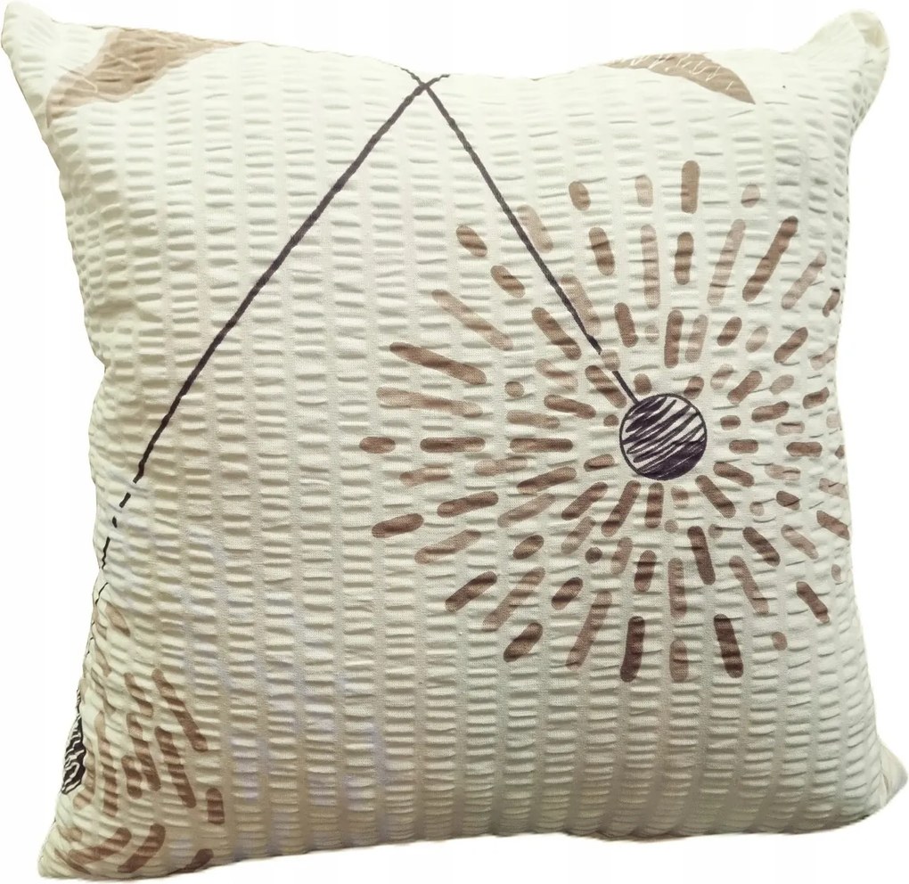 Fakéreg párnahuzat 50x60 festett pitypang krémszínű alapon