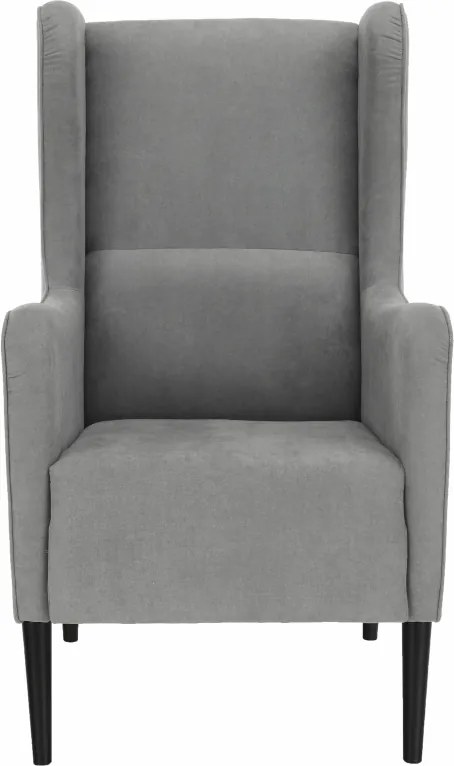 Kényelmes fotel, szürke/fekete, BREDLY