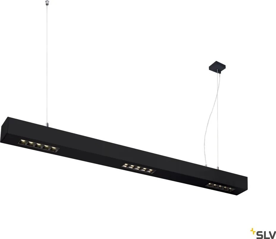 SLV 1000933 Q-LINE Modern Led Függesztett Lámpa Fekete LED IP20