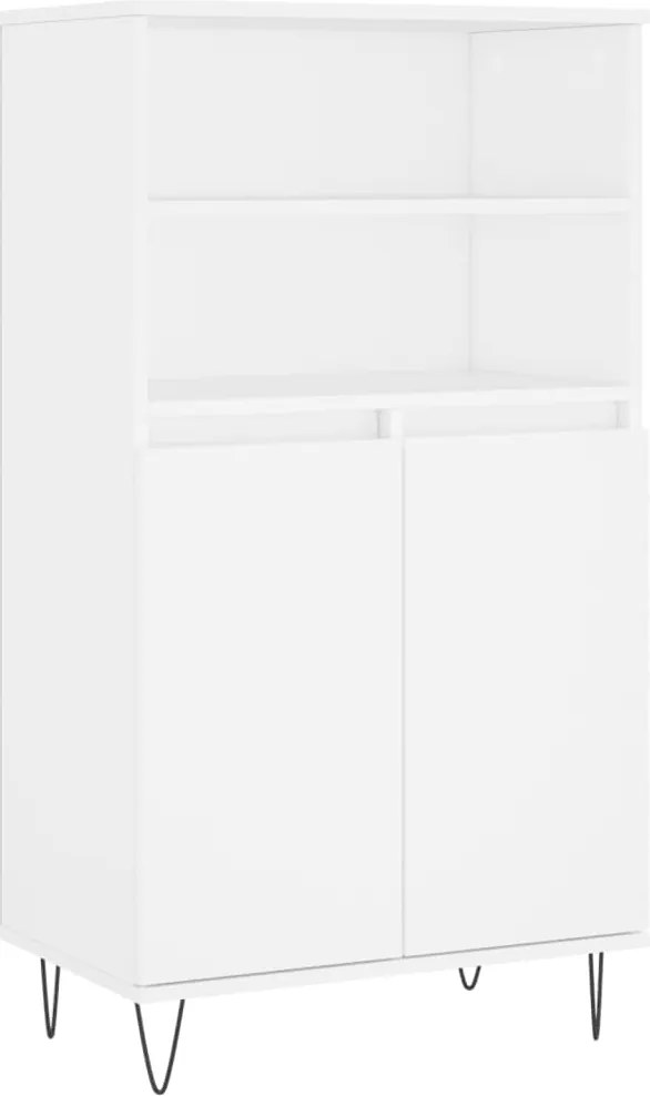 vidaXL fehér szerelt fa magasszekrény 60 x 36 x 110 cm