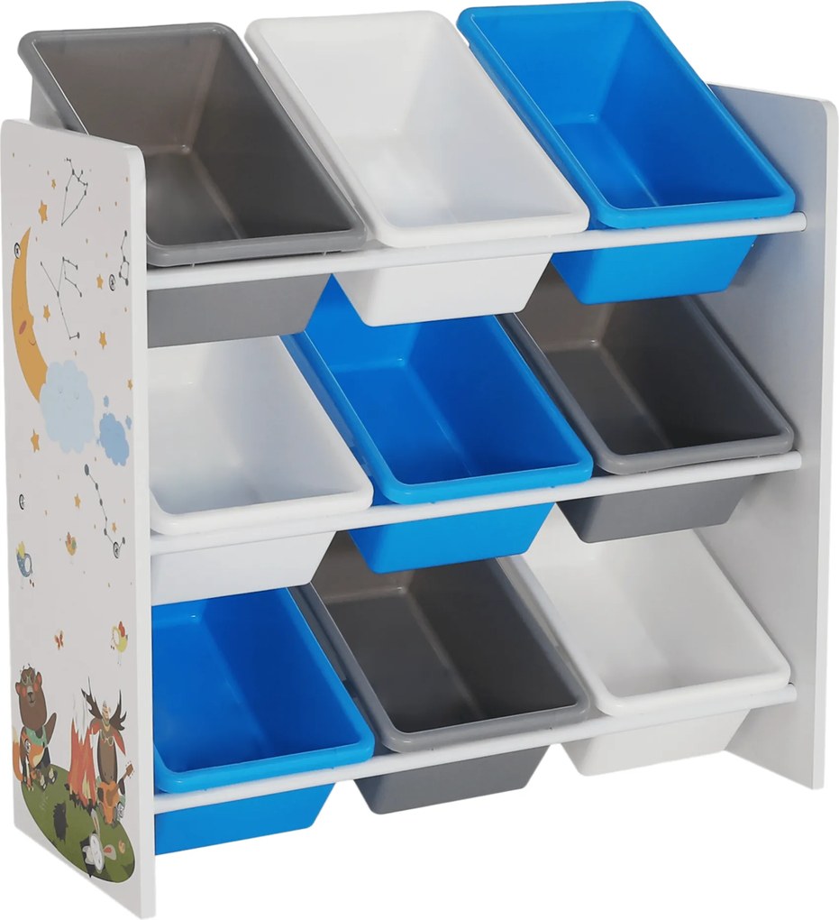 Rendszerező/Polcállvány játékokra, többszínű/mintás, DARLING TYP 3