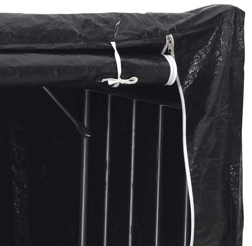 Tűzifa állvány esővédővel 100,5x40,5x110,5 cm horganyzott acél