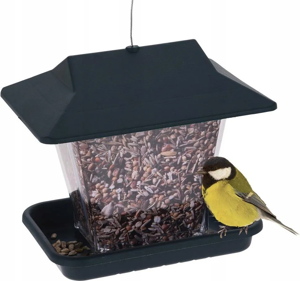 Madáretető Gabonatartó Lógó Erkély Terasz Kerti Házikó Madár