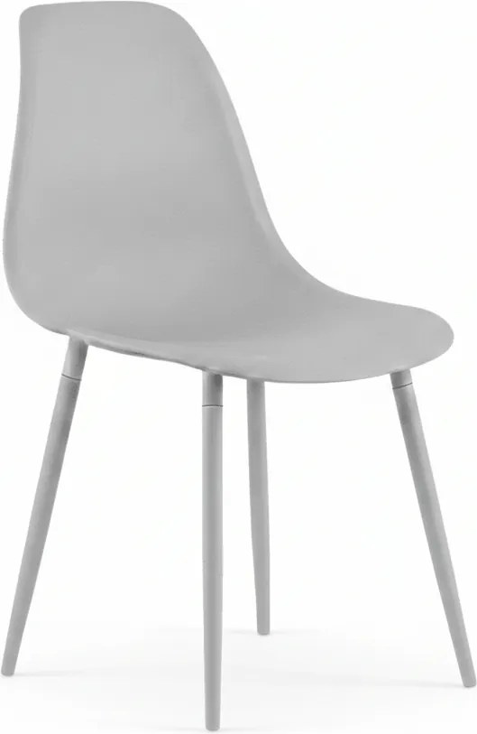 Étkezőszék OSAKA műanyag, világosszürke